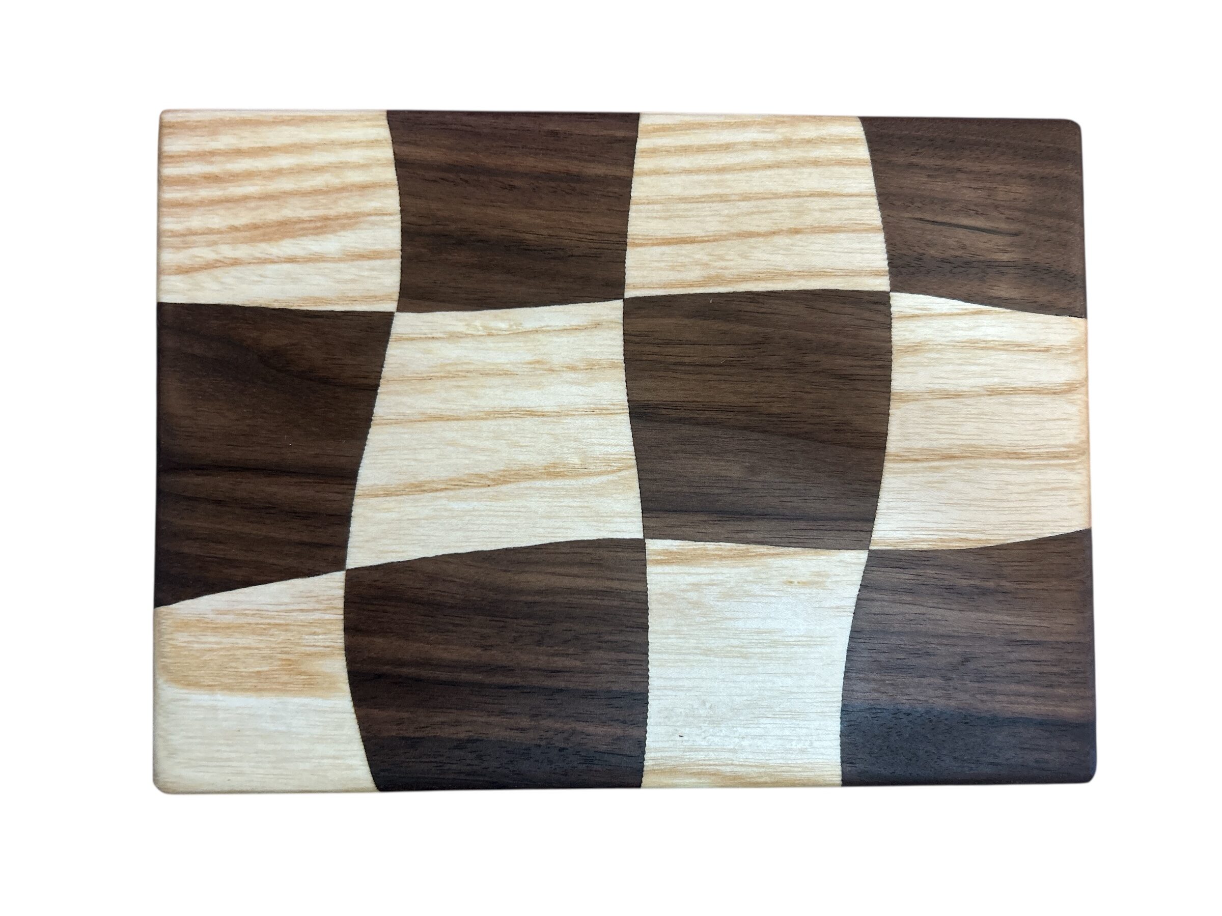 Frühstücksbrett "Wellenreiter" amerikanische Walnuss und Esche – Bild 2