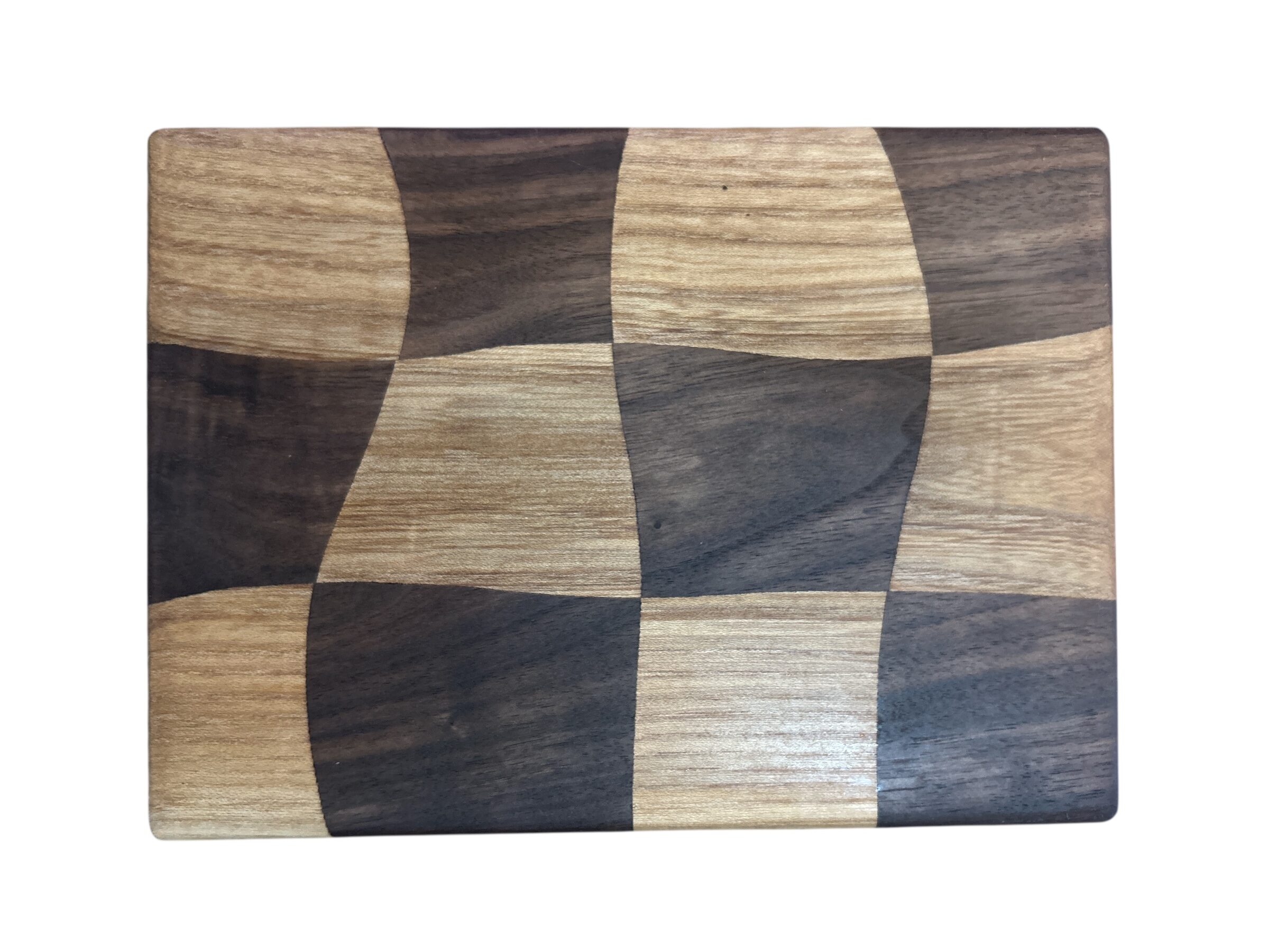 Frühstücksbrett "Wellenreiter" amerikanische Walnuss und Ulme – Bild 2