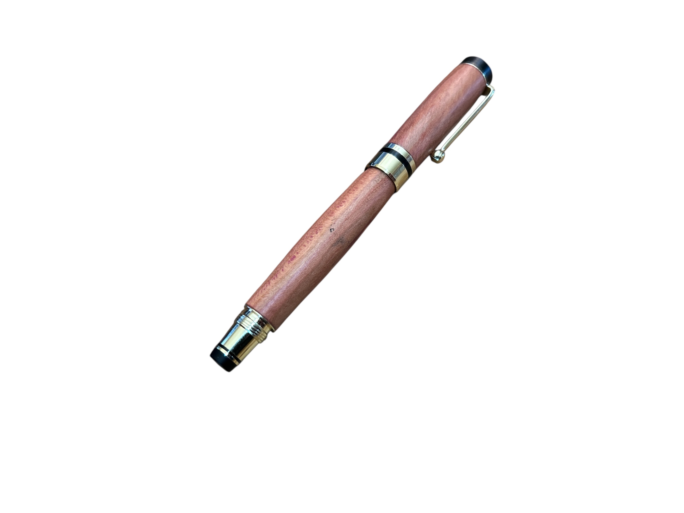 Handgedrechselter Füllfederhalter Zwetschge – Bild 2